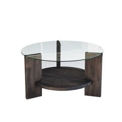 Kohvilaud Asir, 75x40x75cm, tumepruun price and information | Coffee tables | hansapost.ee