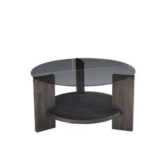 Kohvilaud Asir, 75x40x75cm, tumepruun/must price and information | Coffee tables | hansapost.ee