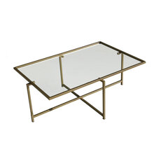 Kohvilaud Asir, 94x35x64cm, kuldne price and information | Coffee tables | hansapost.ee