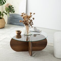 Kohvilaud Asir, 75x35x75cm, pruun price and information | Coffee tables | hansapost.ee