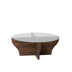 Kohvilaud Asir, 92x36x92cm, tumepruun price and information | Coffee tables | hansapost.ee