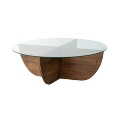 Kohvilaud Asir, 90x30x90cm, tumepruun price and information | Coffee tables | hansapost.ee