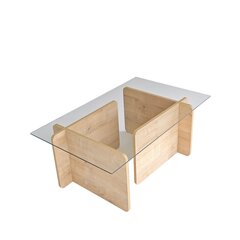 Kohvilaud, Asir, 105x40x65 cm, beež price and information | Coffee tables | hansapost.ee