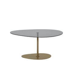 Kohvilaud Asir, 90x40x60 cm, tumehall/kuldne price and information | Coffee tables | hansapost.ee