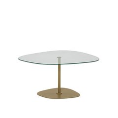 Kohvilaud Asir, 85x40x67 cm, läbipaistev /kuldne price and information | Coffee tables | hansapost.ee