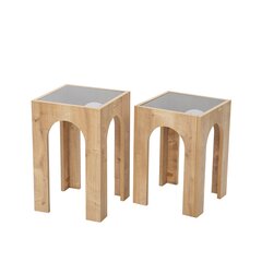 Diivanilaua komplekt Asir, tumehall/beež price and information | Coffee tables | hansapost.ee