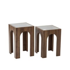 Diivanilaua komplekt Asir, läbipaistev/pruun price and information | Coffee tables | hansapost.ee