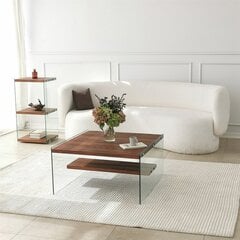 Kohvilaud Asir, 75x40x75 cm, pruun price and information | Coffee tables | hansapost.ee