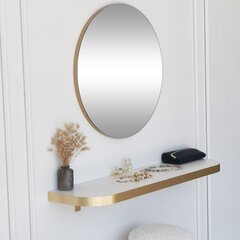 Peegel Asir, 60x0,18cm, kuldne price and information | Bathroom mirrors | hansapost.ee