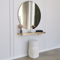 Peegel Asir, 90cm, kuldne price and information | Bathroom mirrors | hansapost.ee