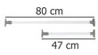 Pikendatav stange Wenko, 47–80 cm цена и информация | Nagid | hansapost.ee