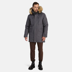 Huppa meeste talveparka naturaalkarvaga DAVID 1, 200g, tumehall hind ja info | Joped meestele | hansapost.ee