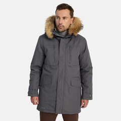 Huppa meeste talveparka naturaalkarvaga DAVID 1, 200g, tumehall hind ja info | Joped meestele | hansapost.ee