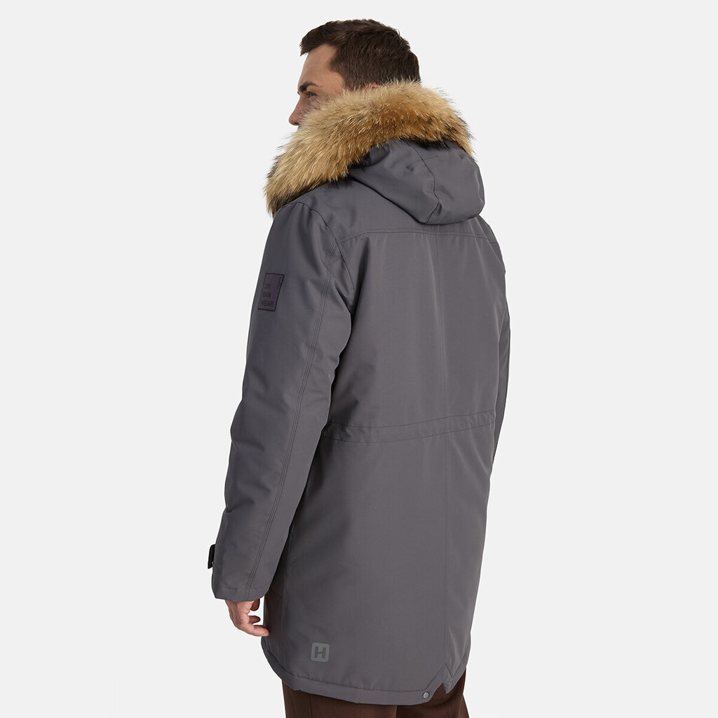 Huppa meeste talveparka naturaalkarvaga DAVID 1, 200g, tumehall цена и информация | Joped meestele | hansapost.ee