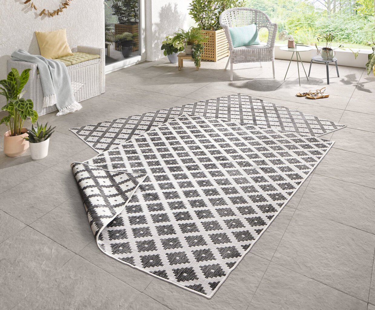 Vaip NORTHRUGS Twin Nizza Grey Cream, 80x350 cm цена и информация | Vaibad | hansapost.ee