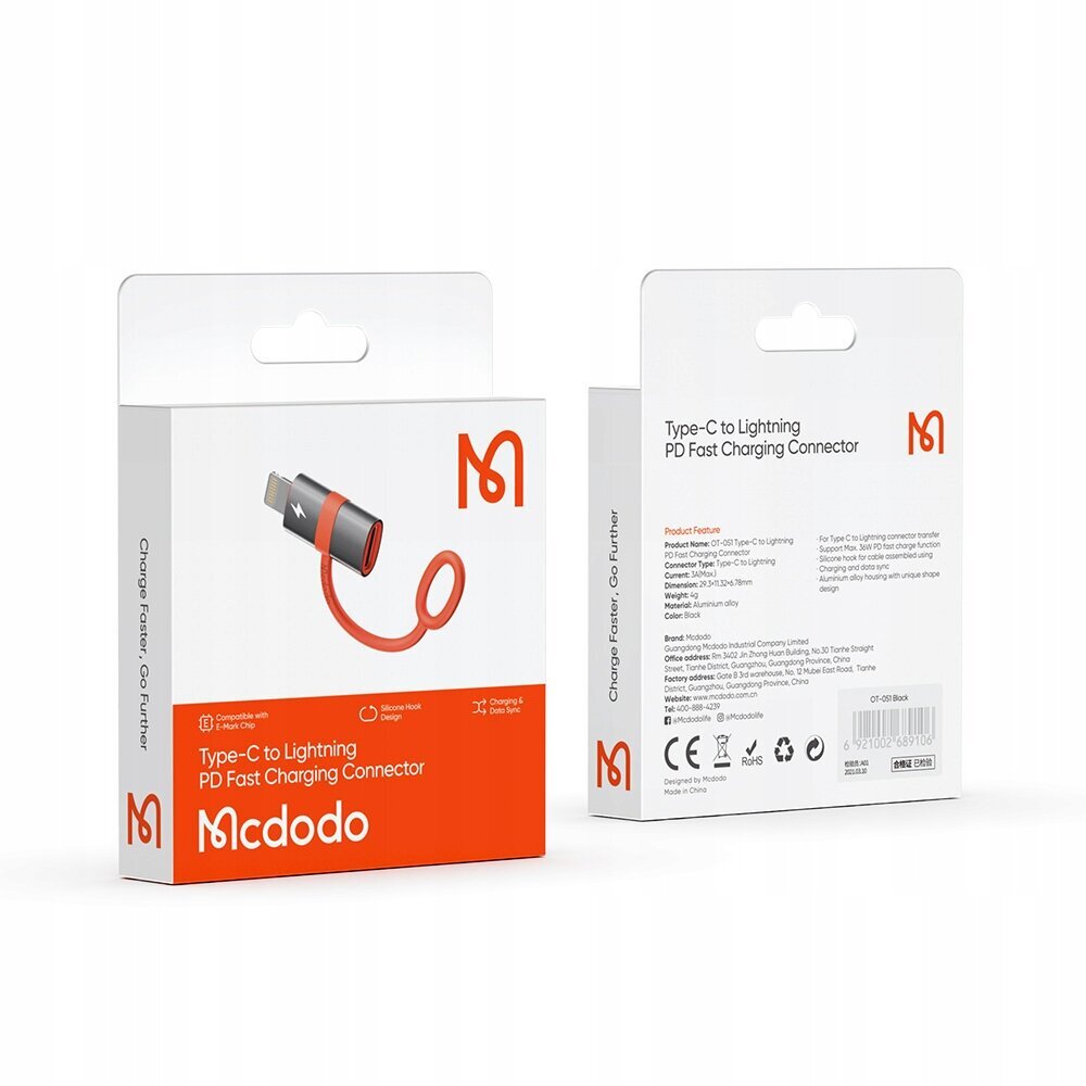 McDodo telefoniadapter USB TYP C - iPhone'ile OT-0510 hind ja info | USB adapterid ja jagajad | hansapost.ee