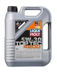 Liqui Moly Top Tec 4200 5W-30 моторное масло, 5л цена и информация | Моторные масла | hansapost.ee