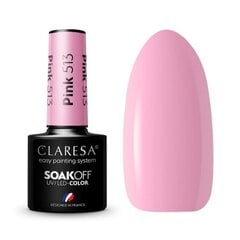 Стойкий гибридный гель лак для ногтей CLARESA PINK 513, 5 г цена и информация | Лаки, укрепители для ногтей | hansapost.ee