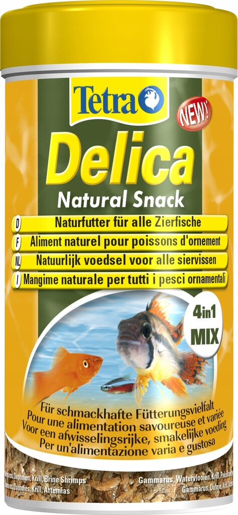 Külmkuivatatud kalatoit Tetra Delica Natural Snack Mix, 250ml - 30g цена и информация | Kalade toit | hansapost.ee