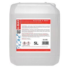 Acetone solvent remover A-MAX 5L цена и информация | Чистящие средства | hansapost.ee