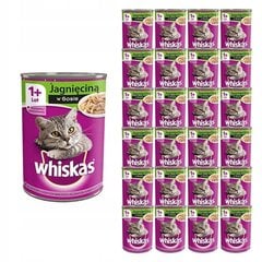 Whiskas koos lambalihaga, 18+6x400 g hind ja info | Kassikonservid | hansapost.ee