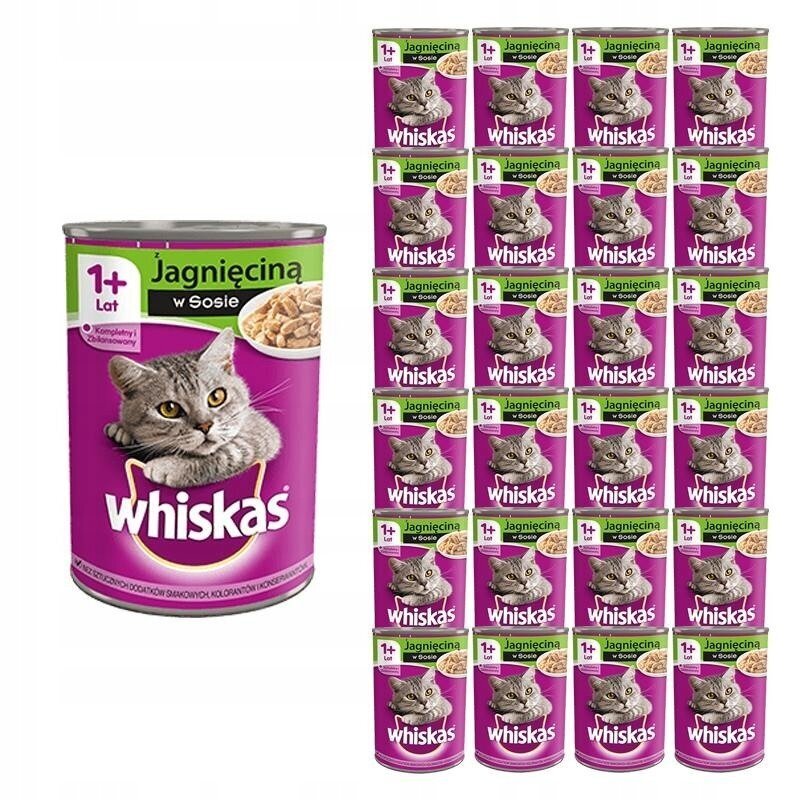 Whiskas koos lambalihaga, 18+6x400 g цена и информация | Kassikonservid | hansapost.ee