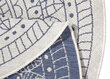 Vaip NORTHRUGS Twin Porto Blue Cream, 140x140 cm hind ja info | Vaibad | hansapost.ee