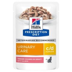 Hill's Prescription Diet Feline C/D Multicare Urinary с лососем, 12x85 г цена и информация | Сухой корм для кошек | hansapost.ee