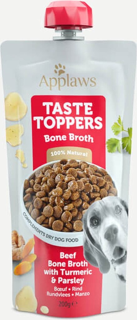 Applaws Dog Spout Pouch Beef Bone Broth koos veisekondi puljongiga, 6x200 ml цена и информация | Koerakonservid | hansapost.ee