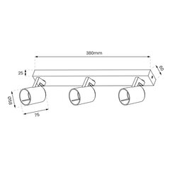 Laevalgusti Wolf spot price and information | Ceiling lamps | hansapost.ee