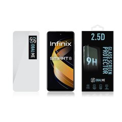 OBAL:ME 2.5D Glass Screen Protector for Infinix Smart 8 Clear цена и информация | Защитные пленки для телефонов | hansapost.ee