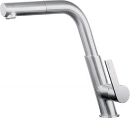 Köögisegisti Deante Silia väljatõmmatava tilaga BQSF73M, Brushed steel price and information | Kitchen faucets | hansapost.ee