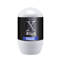 JEAN MARC vīriešu deodorants anti-perspirant X BLACK, roll on 50ml цена и информация | Дезодоранты | hansapost.ee