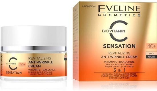 Päeva/öökreem Eveline Cosmetics, C Vitamin Sensation 40+, 50ml hind ja info | Näokreemid | hansapost.ee