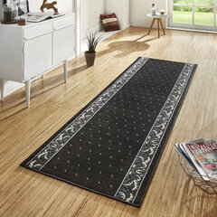 Vaip Hanse Home Basic Floret Black, 80x450 cm hind ja info | Vaibad | hansapost.ee