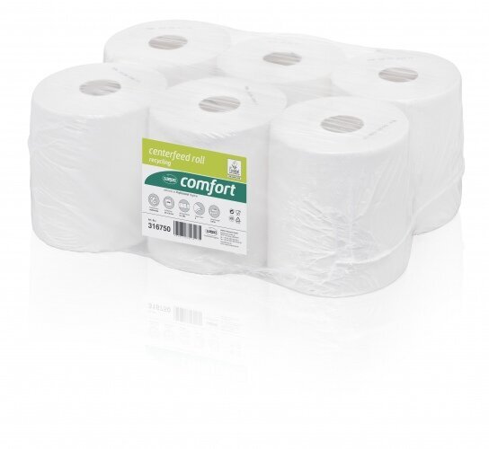 WEPA Centre Feed Rolls for Feed point system RPMB2138, 6pcs, 138m, 395 sheets, 20x35 цена и информация | WC-paber ja majapidamispaber | hansapost.ee