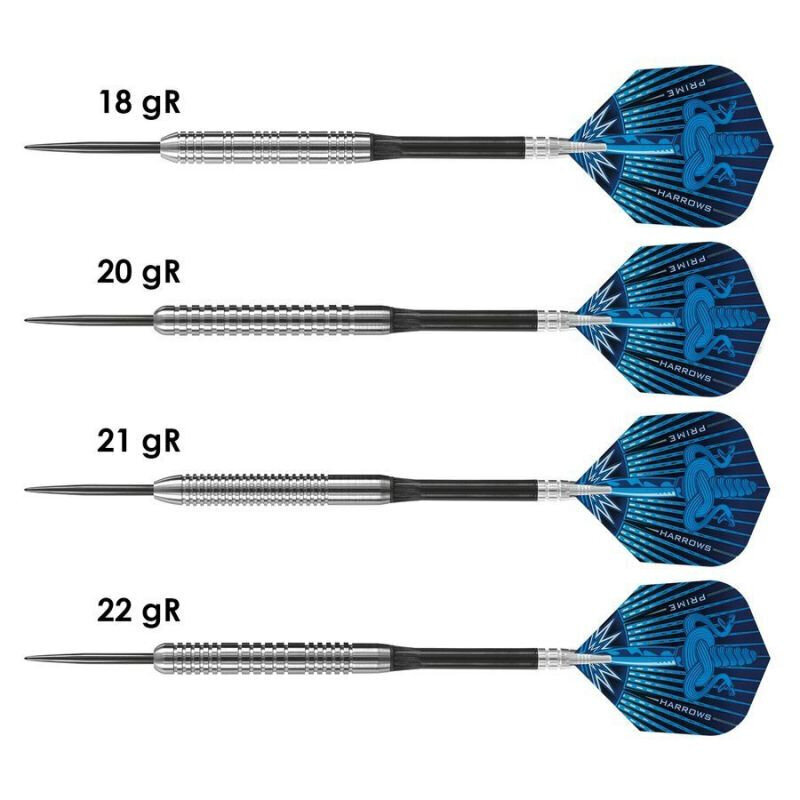 Noolemäng Harrows Assassin Darts 80% Steeltip, 3 tk., sinine, hall hind ja info | Noolemängud | hansapost.ee