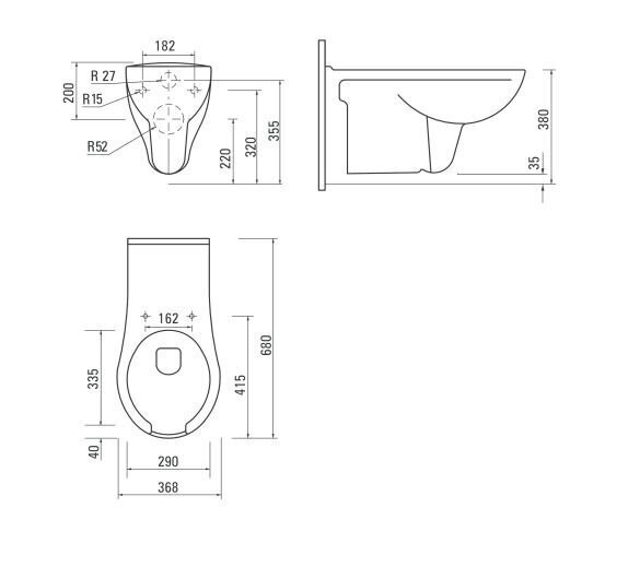 Ripptualett Deante Vital CDV 6WPW koos kaanega, white цена и информация | WС-potid | hansapost.ee