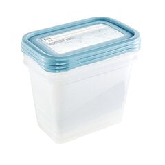 Toidu sügavkülma konteinerite komplekt, 3 tk price and information | Food storage containers | hansapost.ee