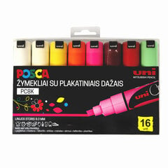 Marker Uni-Ball Posca PC-8K, 16 tk hind ja info | Kirjatarvikud | hansapost.ee