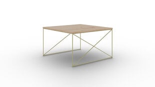 Кофейный столик ADRK Furniture Nelia, коричневый/золотой цена и информация | Журнальные столики | hansapost.ee