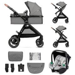 Универсальная коляска Kinderkraft Esme 3в1, Moonlight Grey цена и информация | Коляски | hansapost.ee