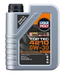 Mootoriõli Liqui Moly Top Tec 4210 0W-30 1L hind ja info | Mootoriõlid | hansapost.ee