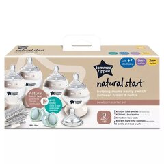 Pudelikomplekt Tommee Tippee Natural Start 227324, 0+ kuud, 6X260 ml hind ja info | Lutipudelid ja tarvikud | hansapost.ee