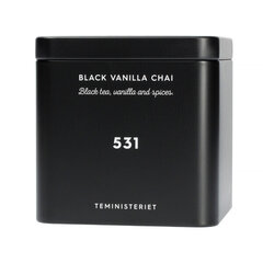 Teministeriet Black Vanilla Chai must tee, 100 g hind ja info | Tee | hansapost.ee