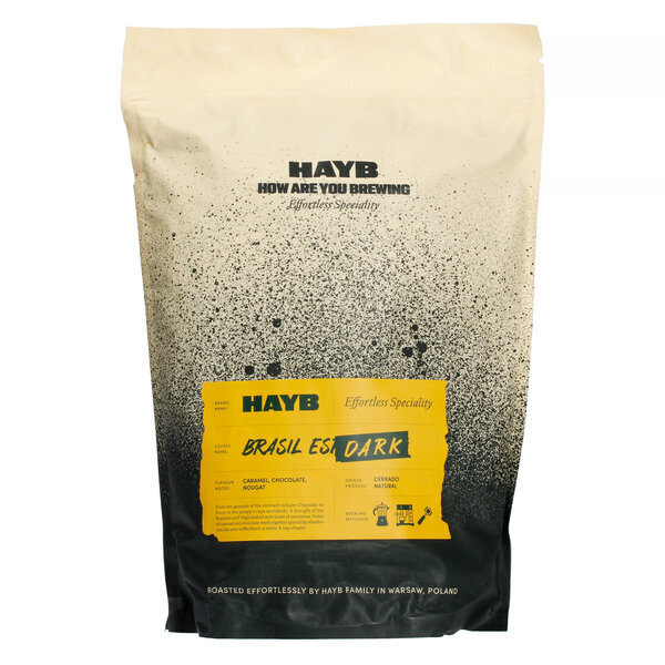 HAYB Brasil Dark Espresso jahvatatud kohv, 1 kg цена и информация | Kohv ja kakao | hansapost.ee