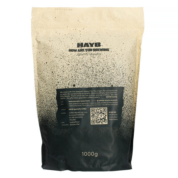 HAYB Brasil Dark Espresso jahvatatud kohv, 1 kg цена и информация | Kohv ja kakao | hansapost.ee