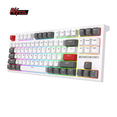 Royale Kludge RK R87, Red Switches, Белый цена и информация | Клавиатура с игровой мышью 3GO COMBODRILEW2 USB ES | hansapost.ee