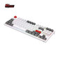 Klaviatuur Royale Kludge RK R87, Red Switches, Valge hind ja info | Klaviatuurid | hansapost.ee