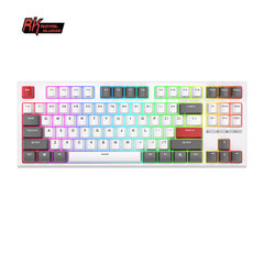 Royale Kludge RK R87, Red Switches, Белый цена и информация | Клавиатура с игровой мышью 3GO COMBODRILEW2 USB ES | hansapost.ee